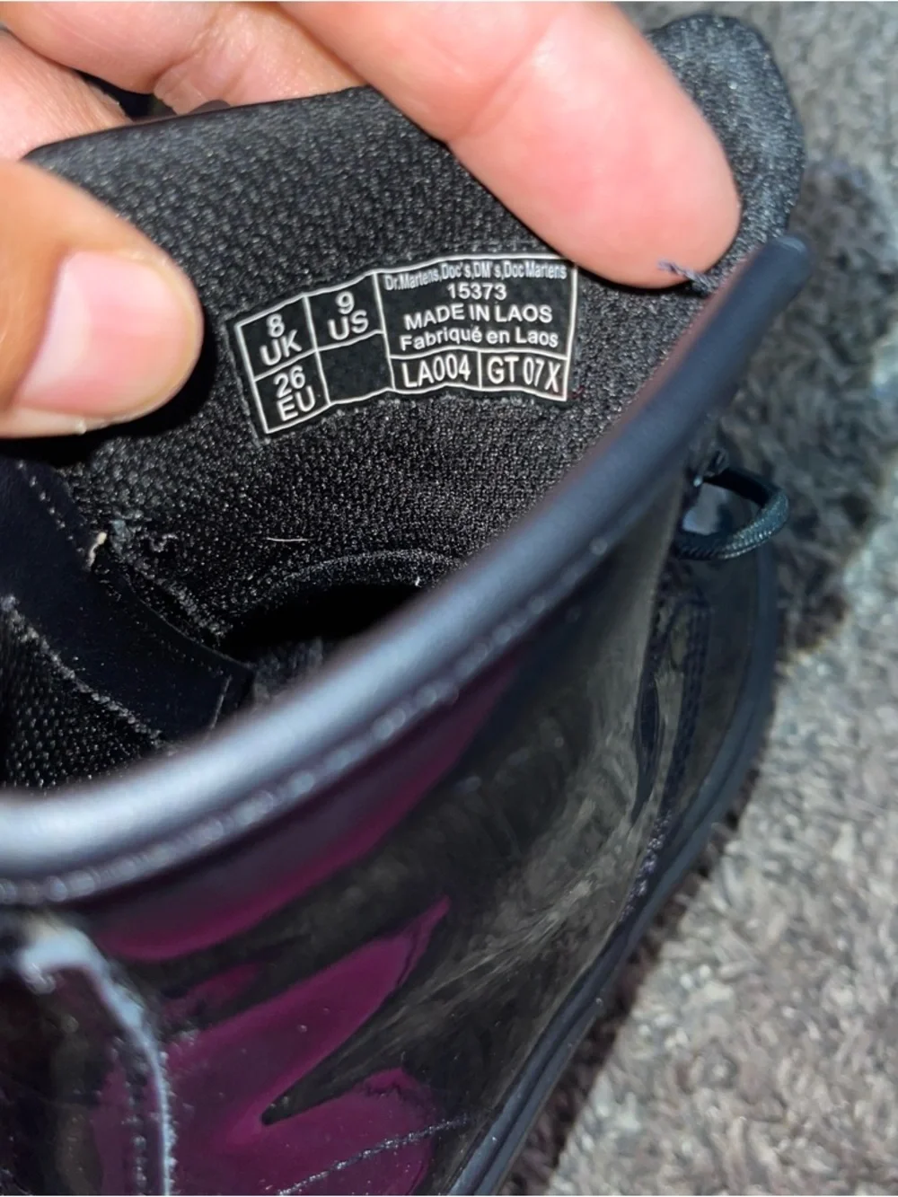 Dr.Martens 15373 Toddlers Airway Bouncing Soles Toddler Boots Sz 9